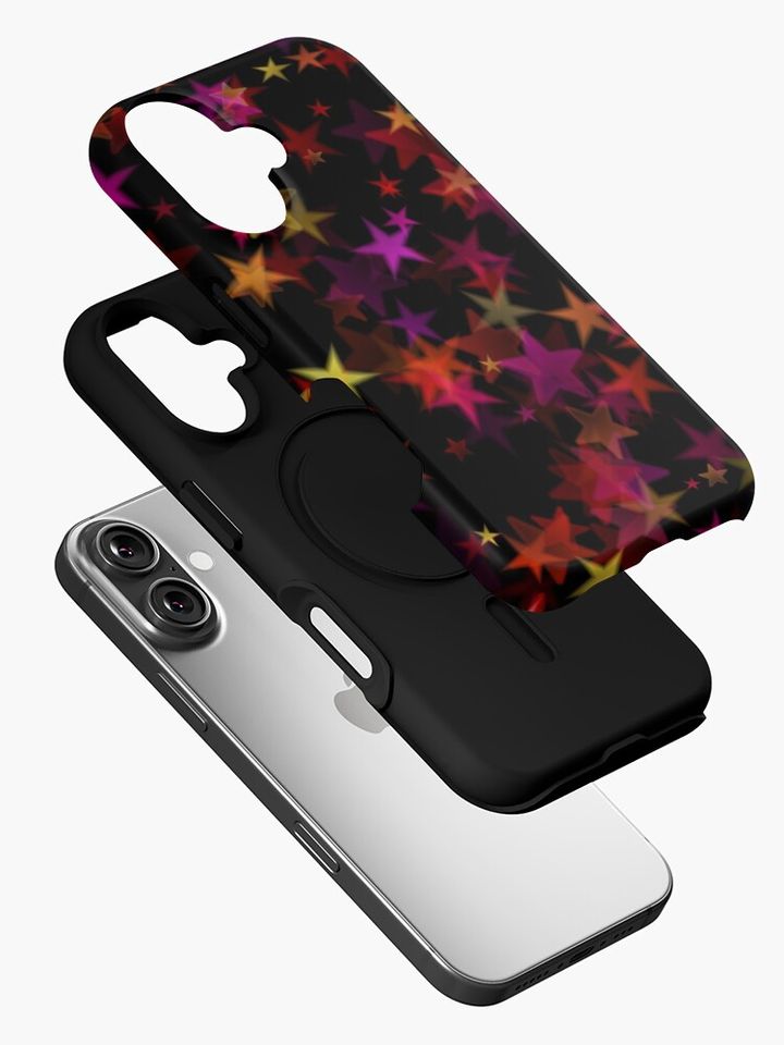 Colourful Chrismas Stars iPhone Case
