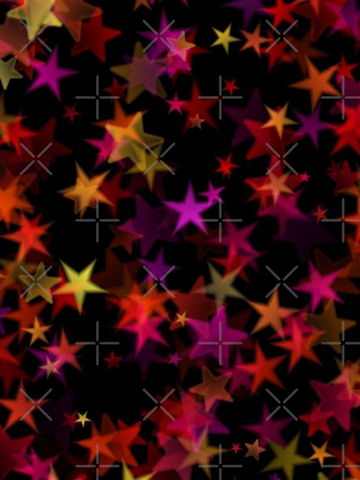 Colourful Chrismas Stars iPhone Case