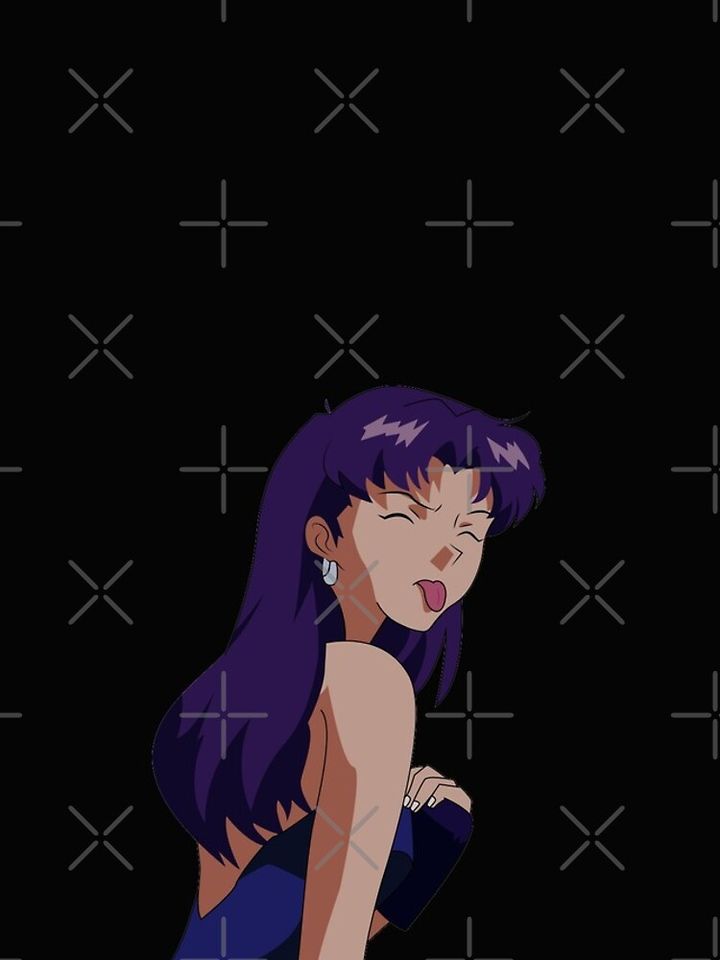 Misato sticking out his tongue iPhone Case