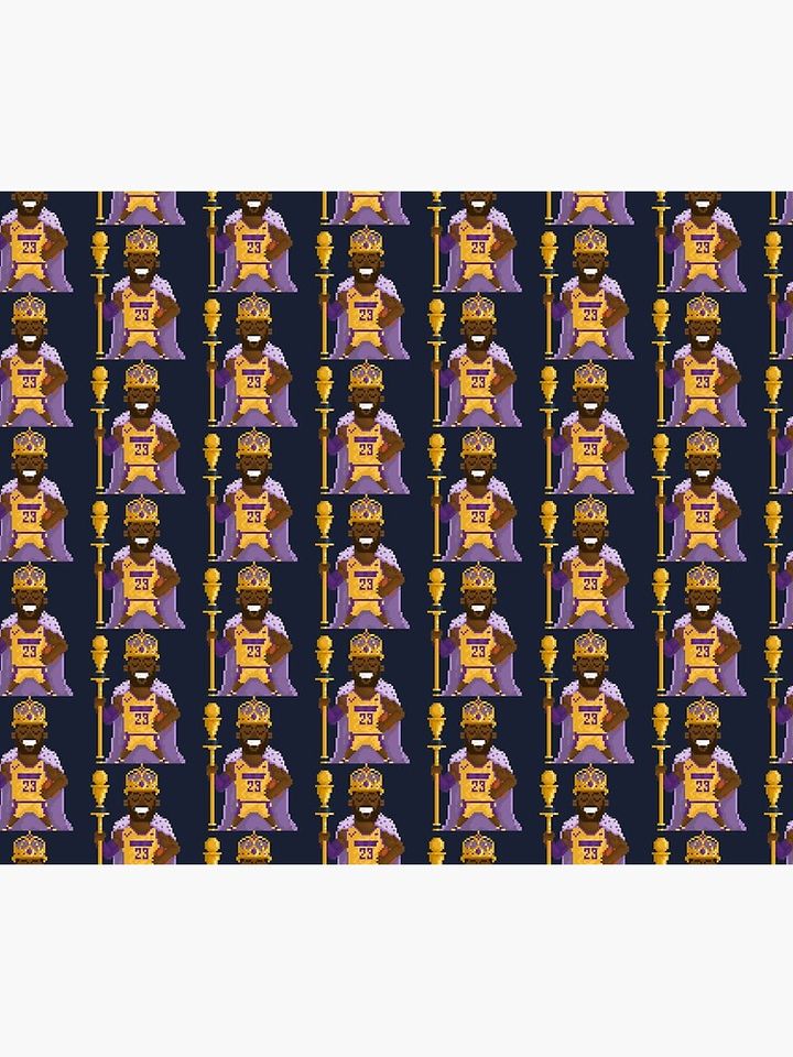 Pixel Retro King Lebron James 2020 Throw Blanket, Gift for Fan
