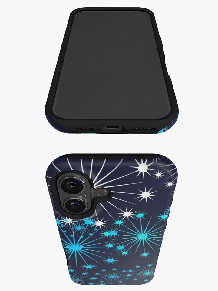 Colourful Chrismas Stars iPhone Case