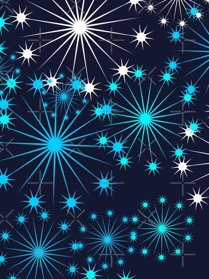 Colourful Chrismas Stars iPhone Case