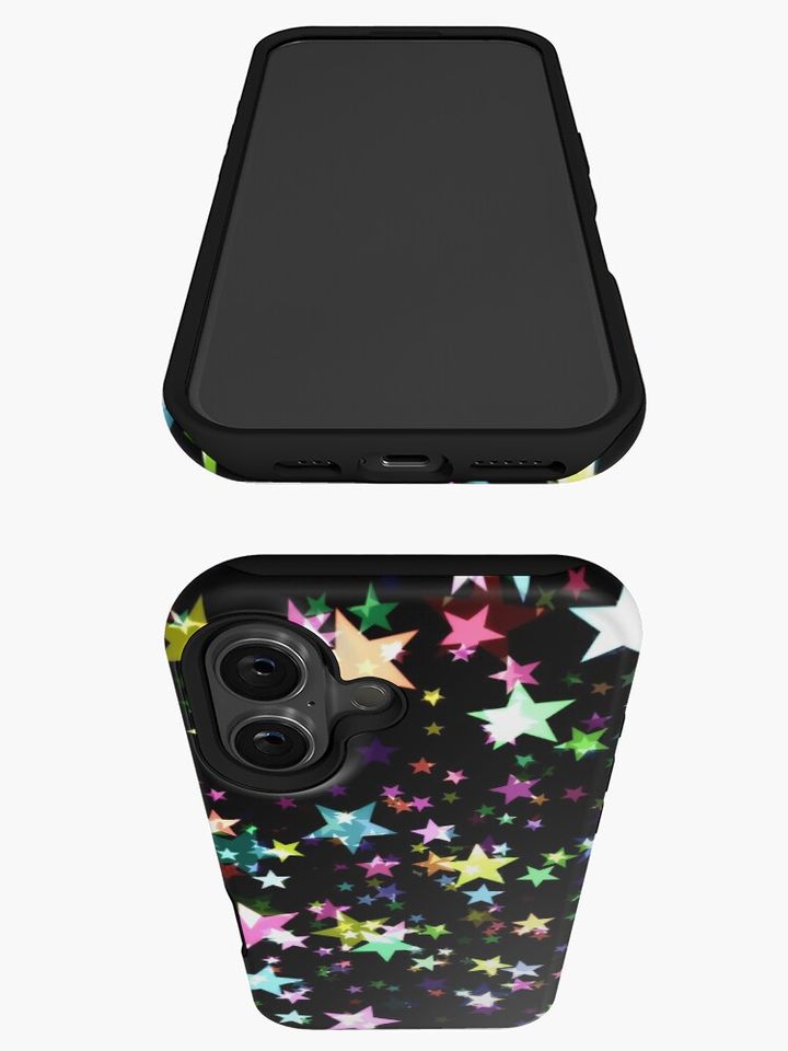 Colourful Chrismas Stars iPhone Case