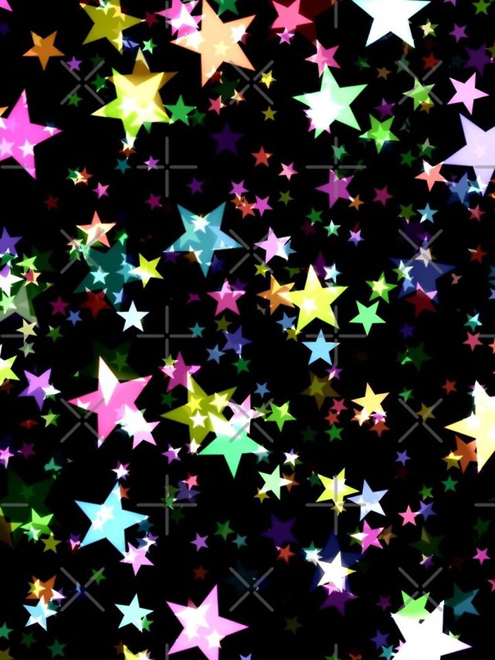 Colourful Chrismas Stars iPhone Case