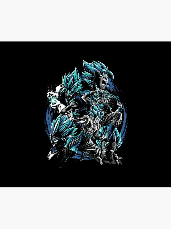 Goku different forms. Throw Blanket, Gift for Fan, for All Age