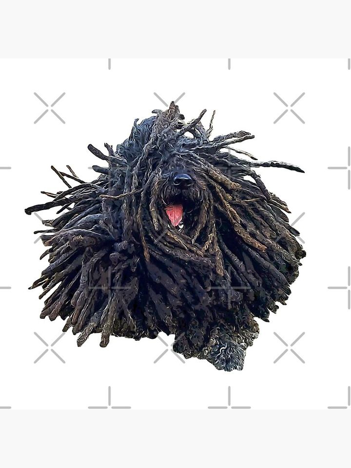 Hungarian Puli Puppy Dog Dreadlocks Pillow