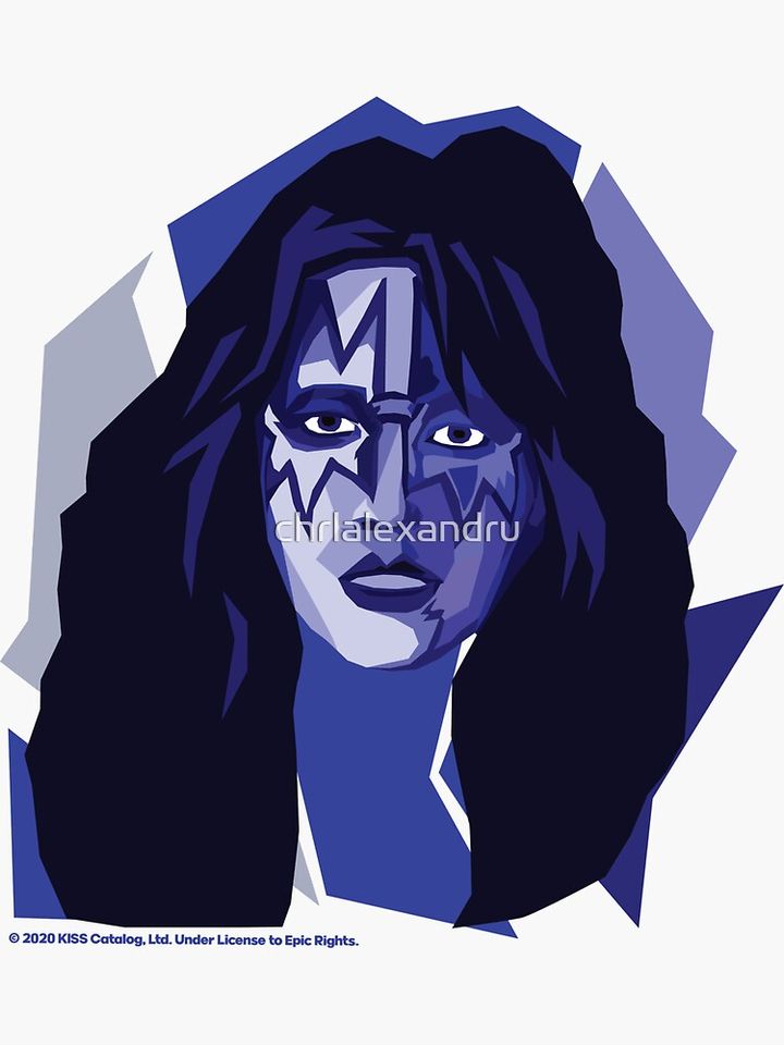 Chibi The Spaceman Rock Band Sticker