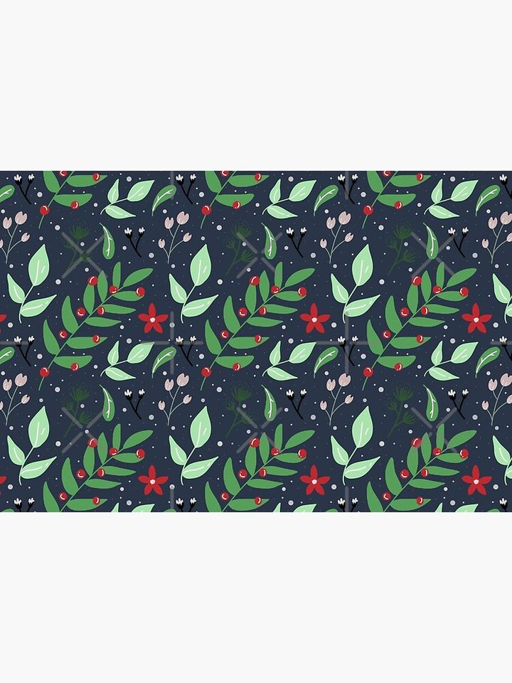 Mistletoe pattern Bath Mat