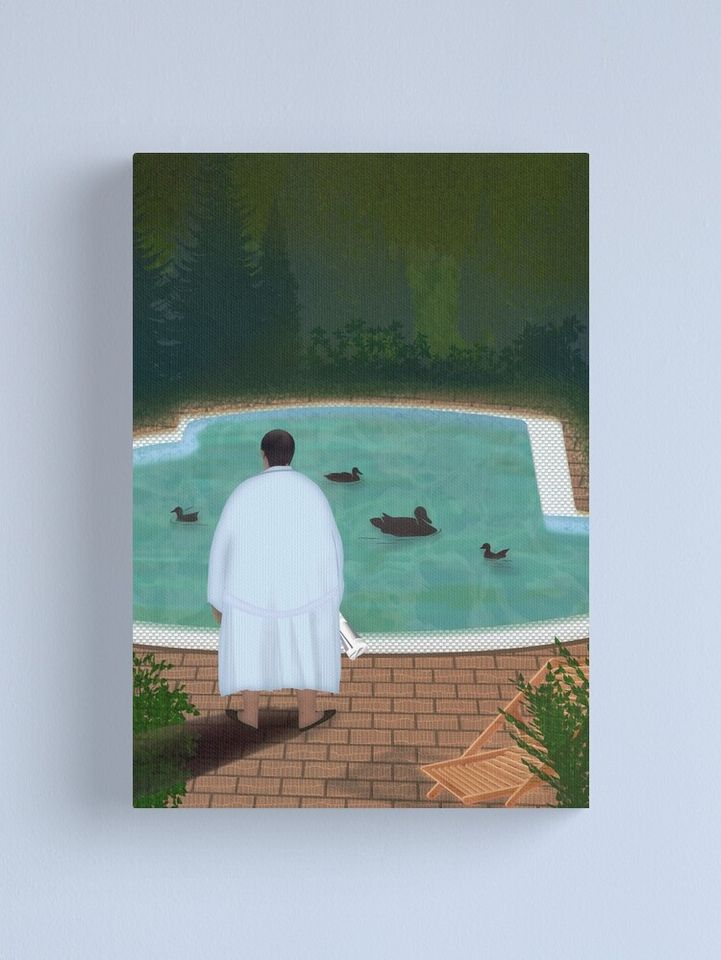 Him, with those ducks... Canvas Print
