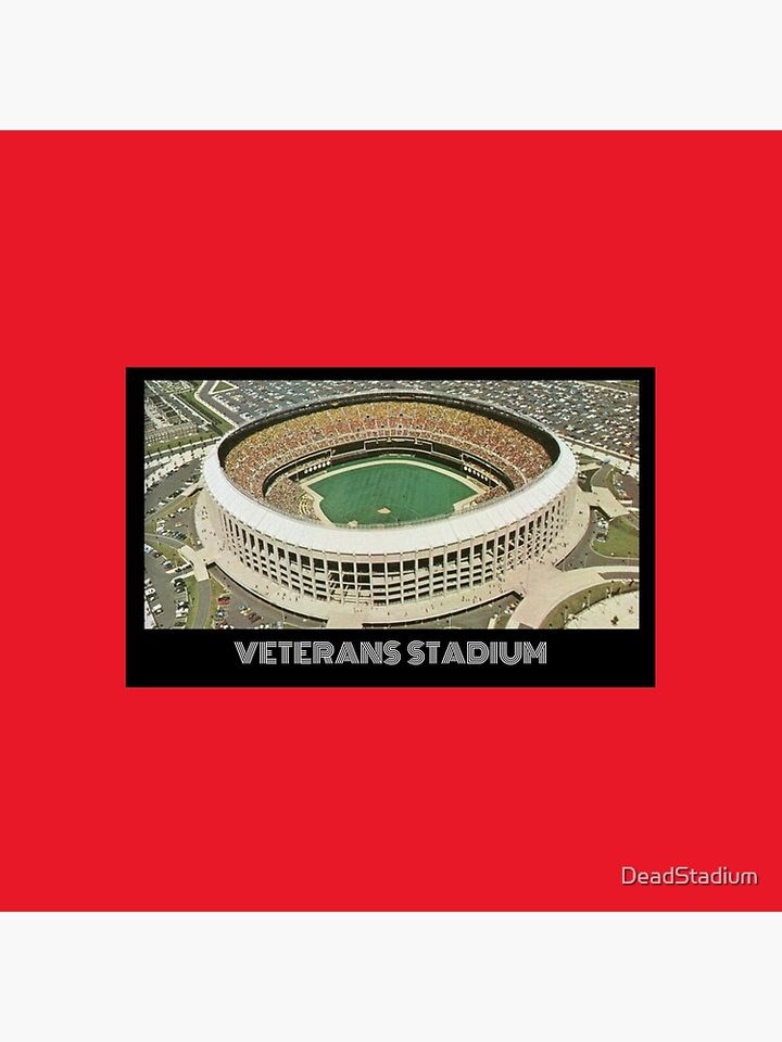 Veterans Stadium- Phillies Red Pillow
