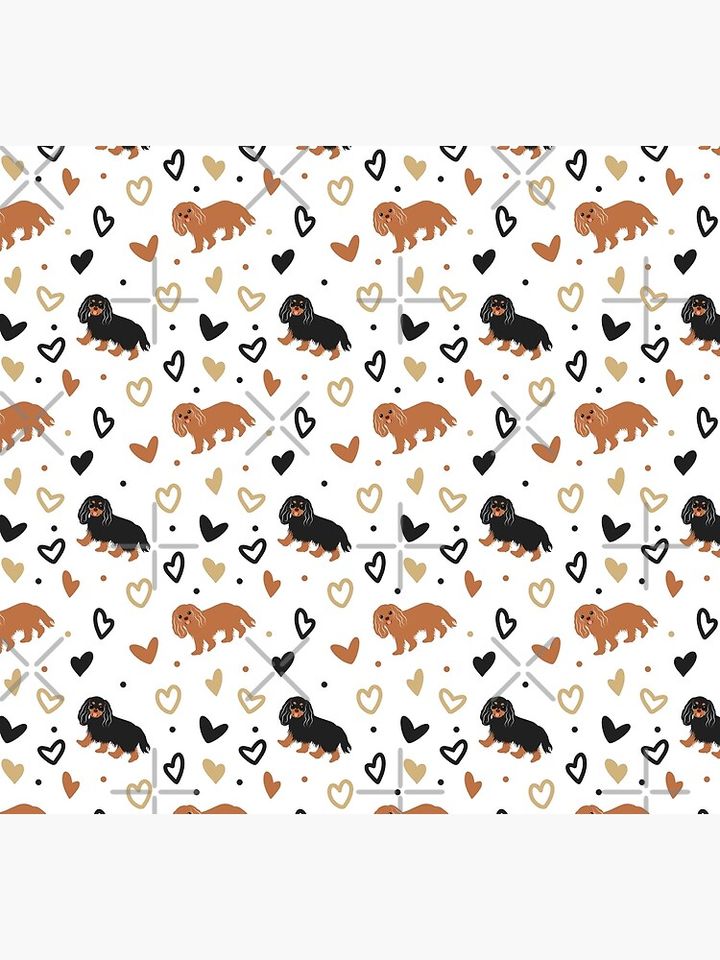 Love Cavalier King Charles Spaniel - Black and Tan Socks