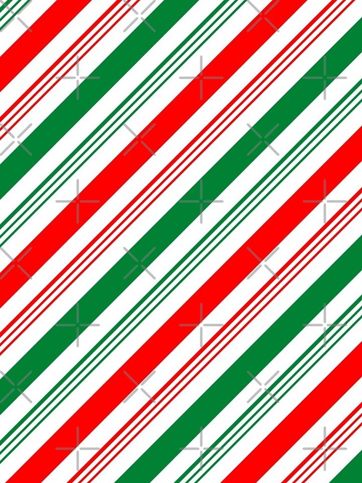 red and green candy cane iPhone Case