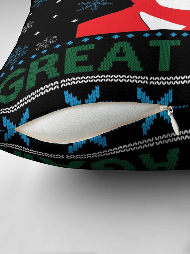 Trump Make Christmas Great Again Ugly Christmas Pillow