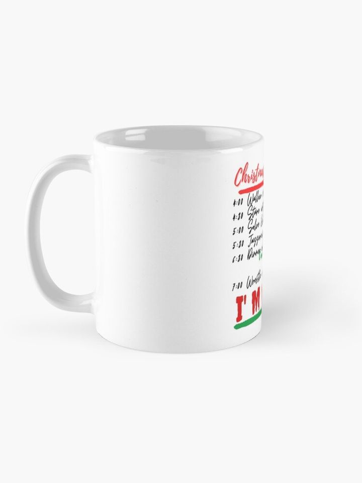 Christmas Schedule Coffee Mug