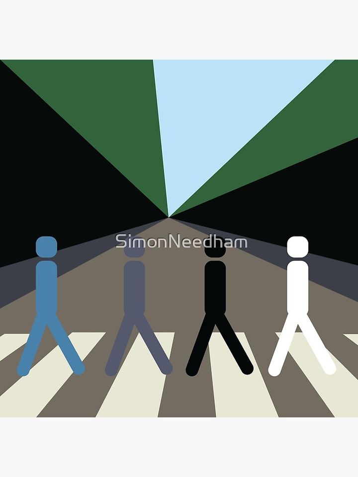 abbey road minimal album cover Pillow