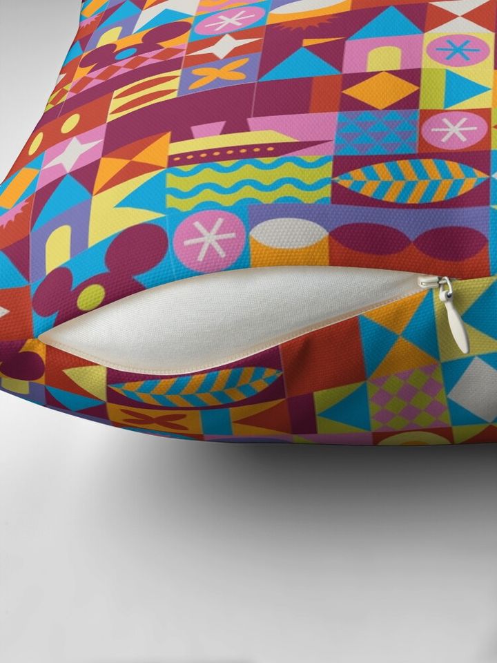 Retro Color Blocks Pillow