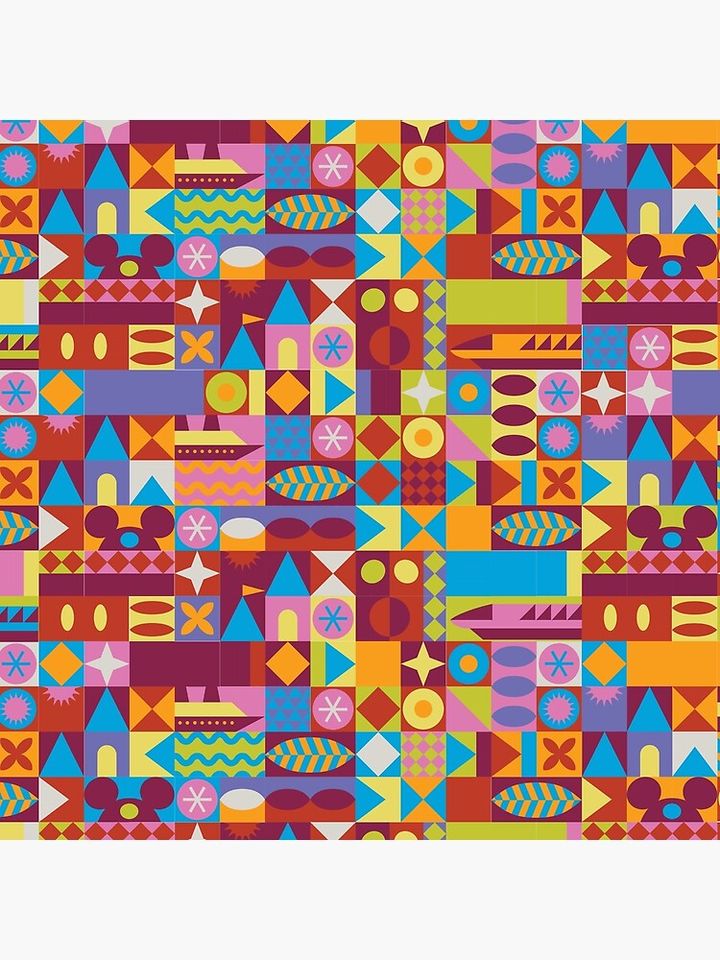 Retro Color Blocks Pillow