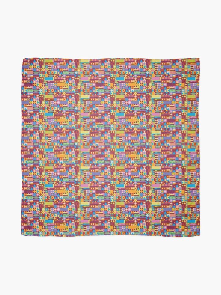 Retro Color Blocks Scarf