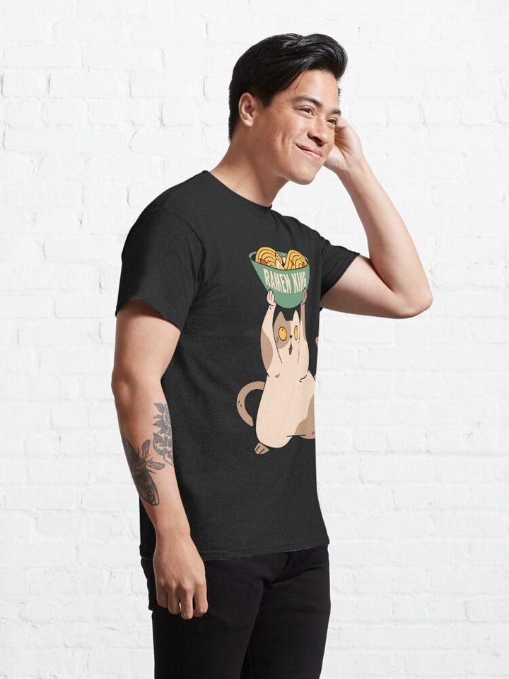 Ramen King Cat With Ramen Bowl Classic T-Shirt