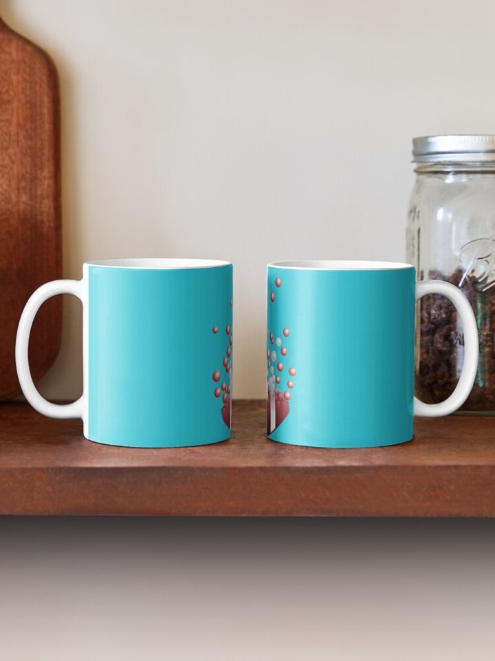 Football dissolves into bubbles Coffee Mug