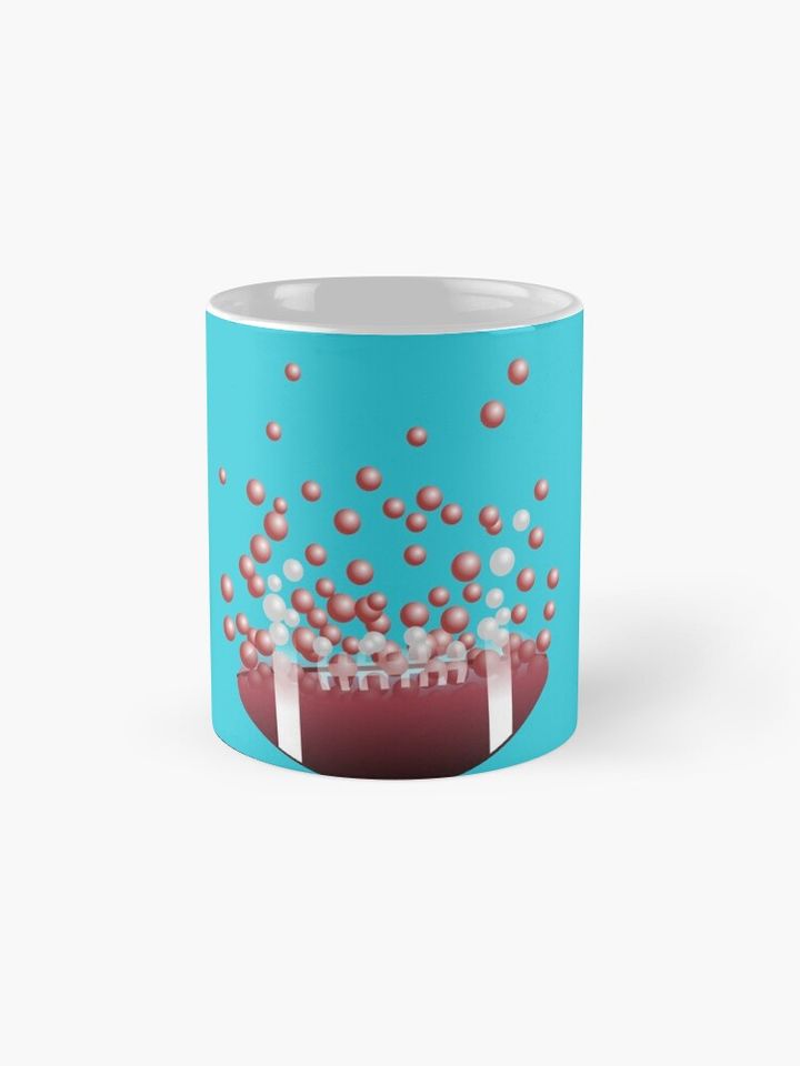 Football dissolves into bubbles Coffee Mug