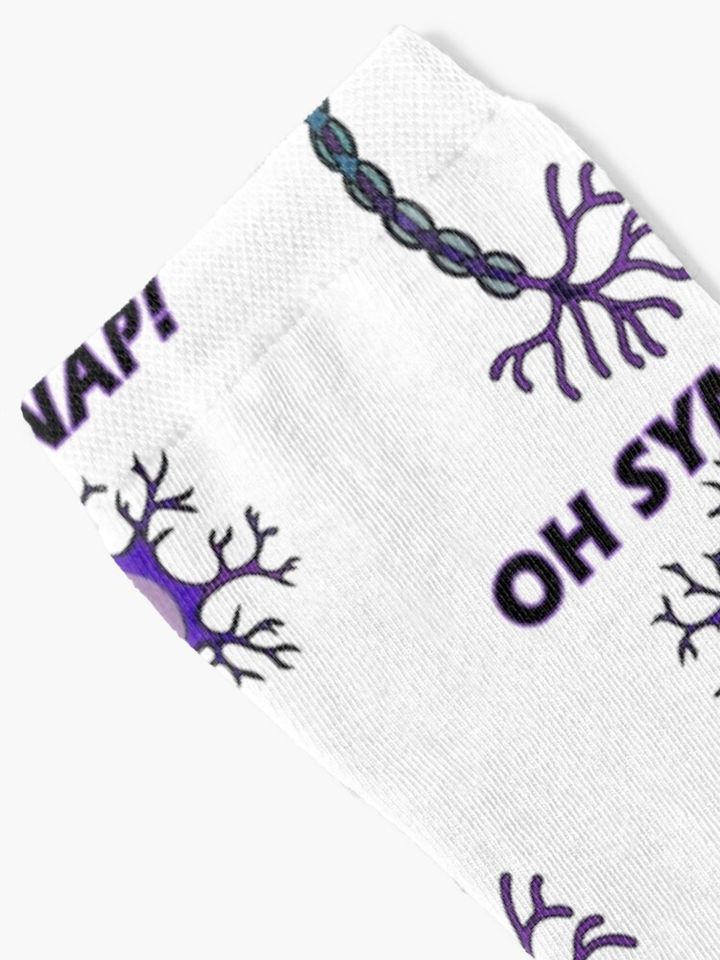 Neuron - Oh Snap! - Science Pun  Socks
