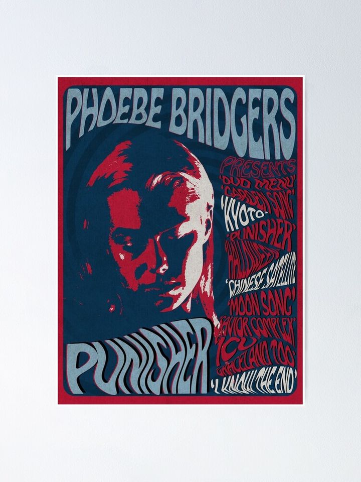 Phoebe Bridgers Psychedelic Punisher  Poster