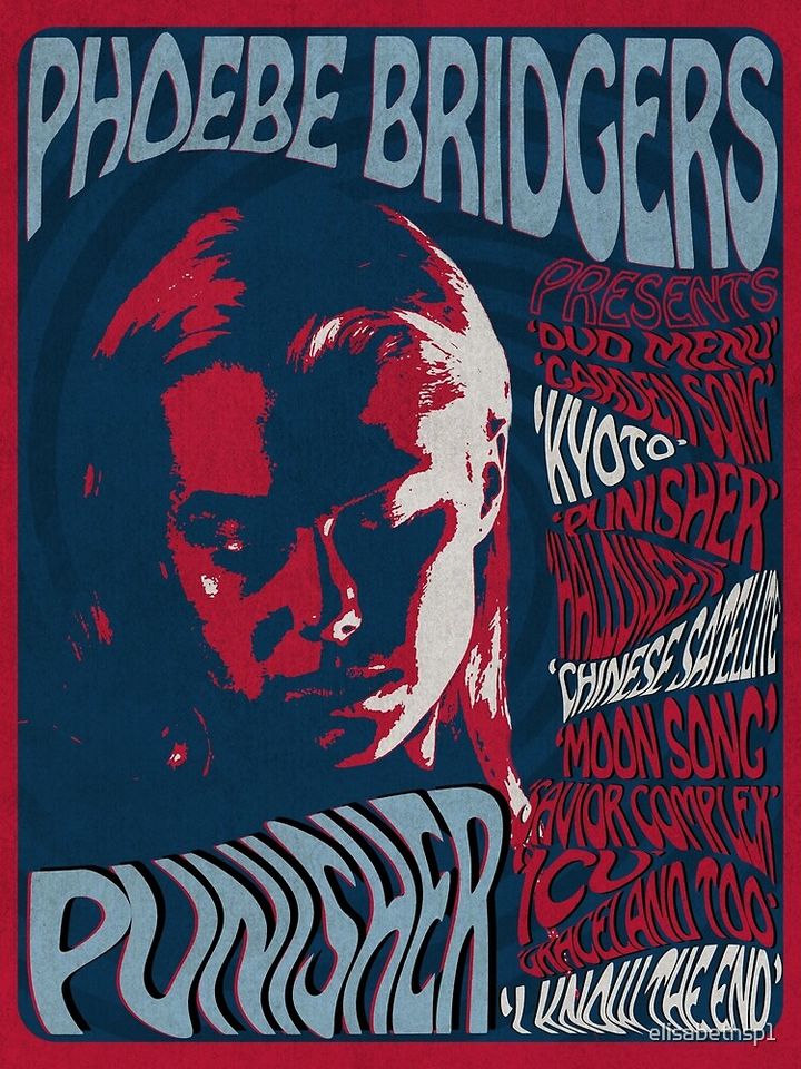 Phoebe Bridgers Psychedelic Punisher  Poster