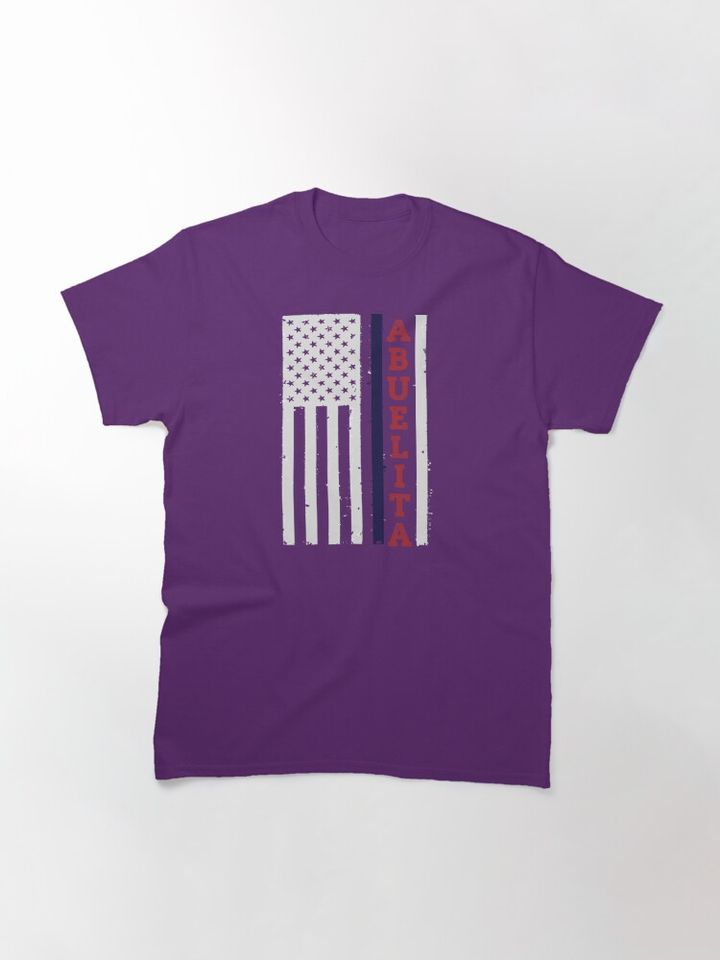 ABUELITA USA Flag Patriotic T-Shirt