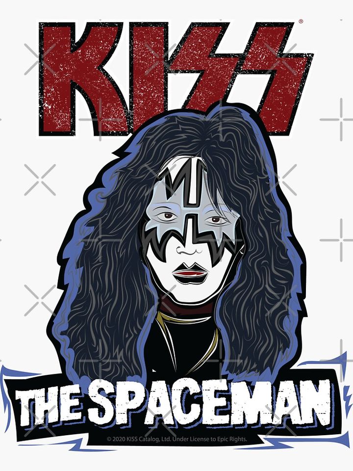 Chibi The Spaceman Rock Band Sticker