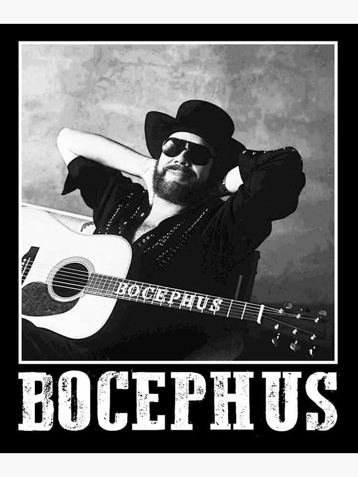 Bocephus - Hank Williams Jr Retro Style Premium Matte Vertical Poster