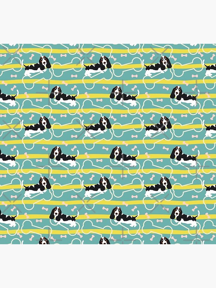 Cute Black and Tan Basset Hound Socks