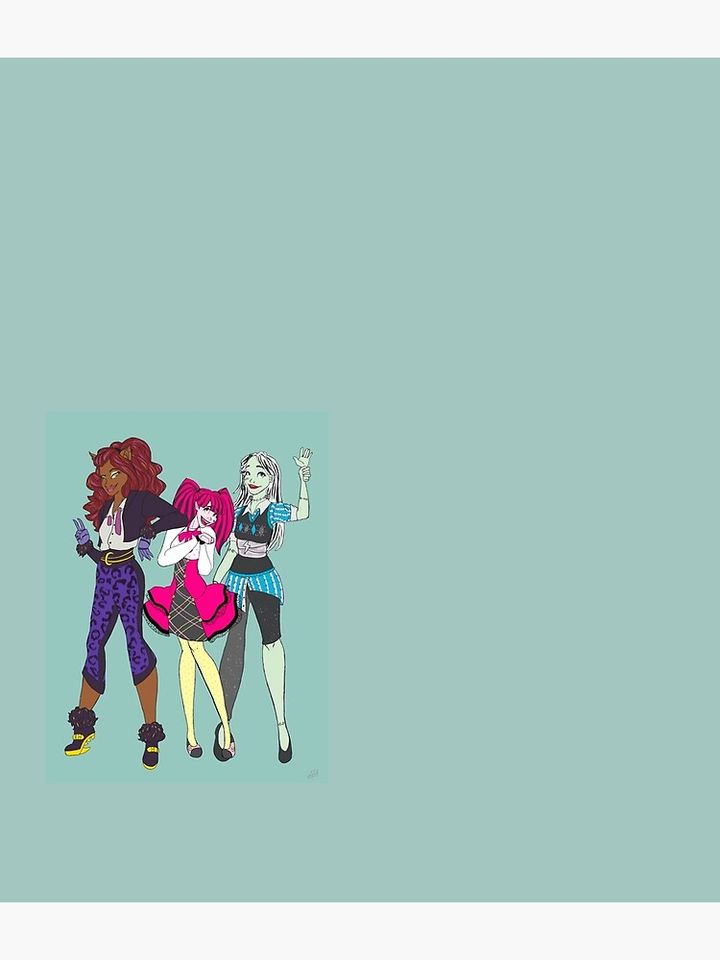 Monster High Pattern Backpack, School Backpack