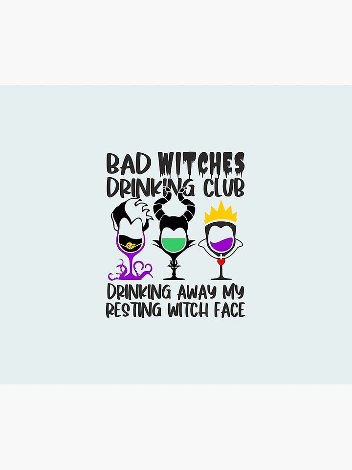 Bad Witches Drinking Club Throw Blanket