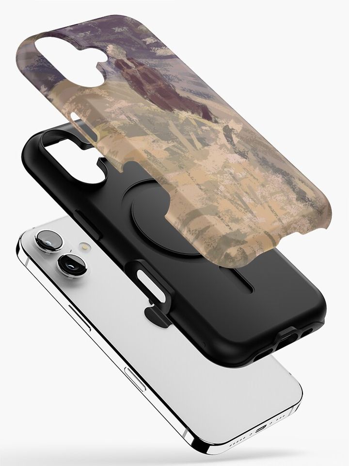 evermore brush strokes iPhone Case