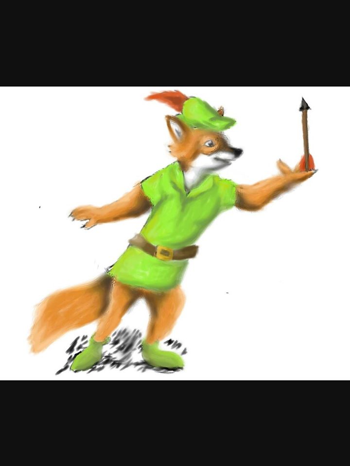 Robin Hood Cartoon Pullover Hoodie