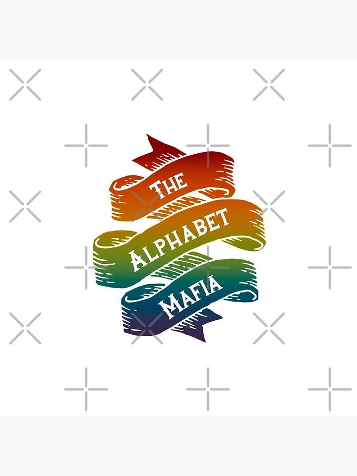 Rainbow Alphabet Mafia Ribbon Pin