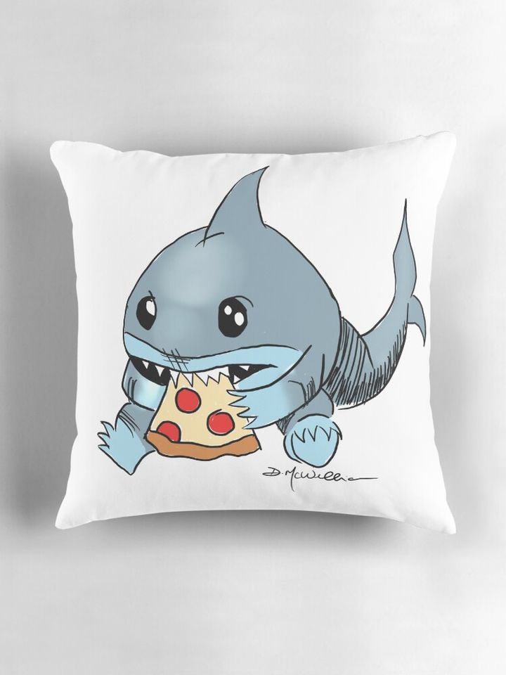 Jeff the Land Shark  Pillow