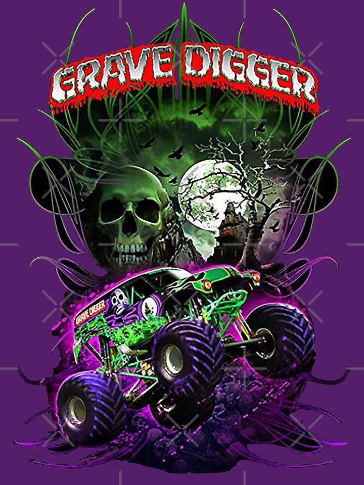 grave digger monster jam monster truck T-Shirt