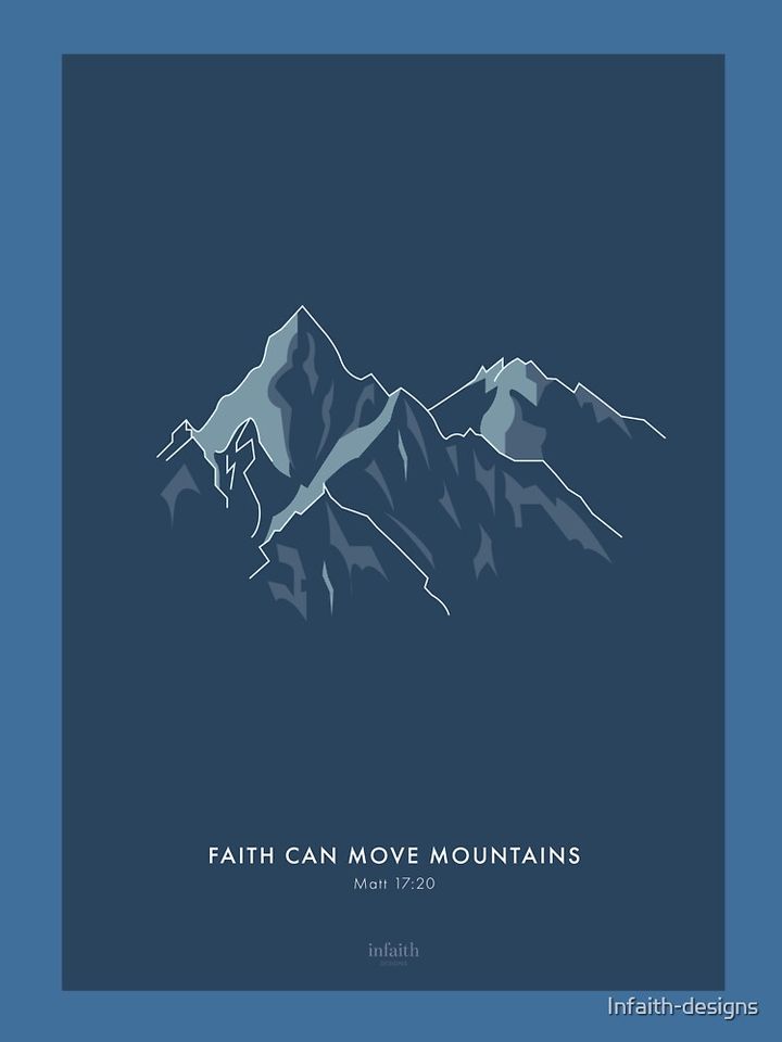 Mountains – Christian Design (Blue) Lightweight Hoodie