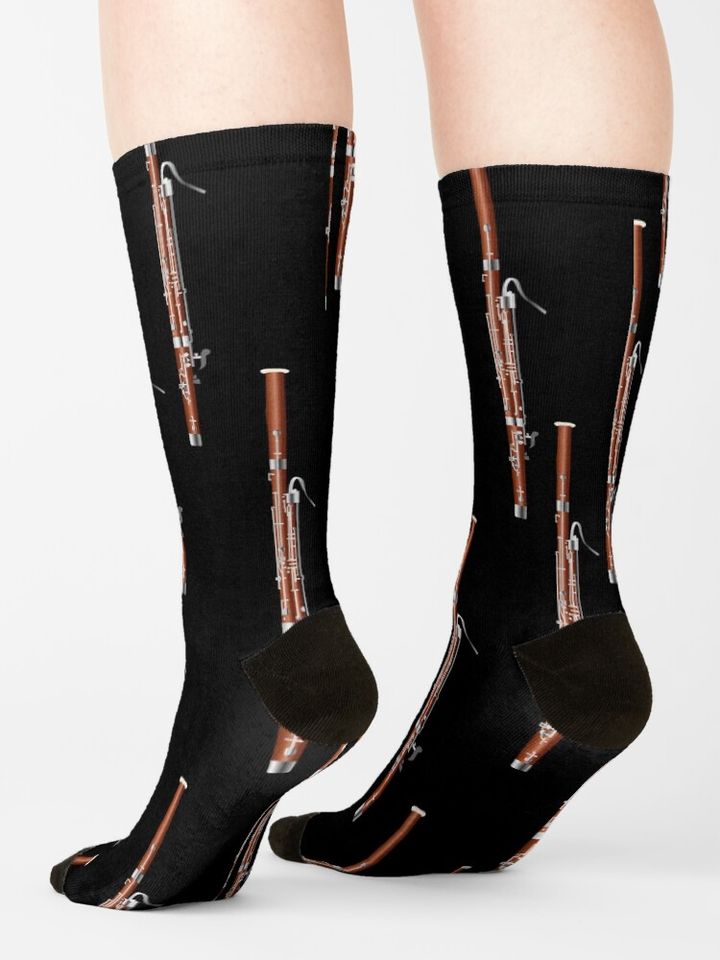 Bassoon on black Socks