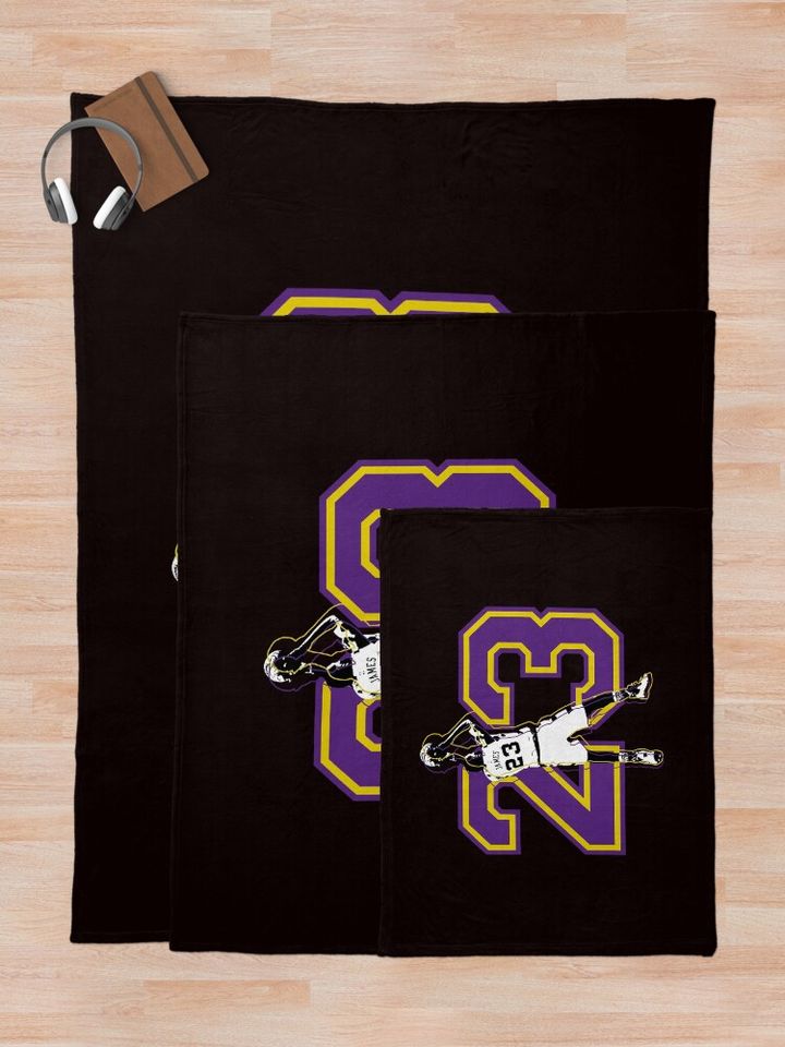Lebron James 23 Throw Blanket, Gift for Fan