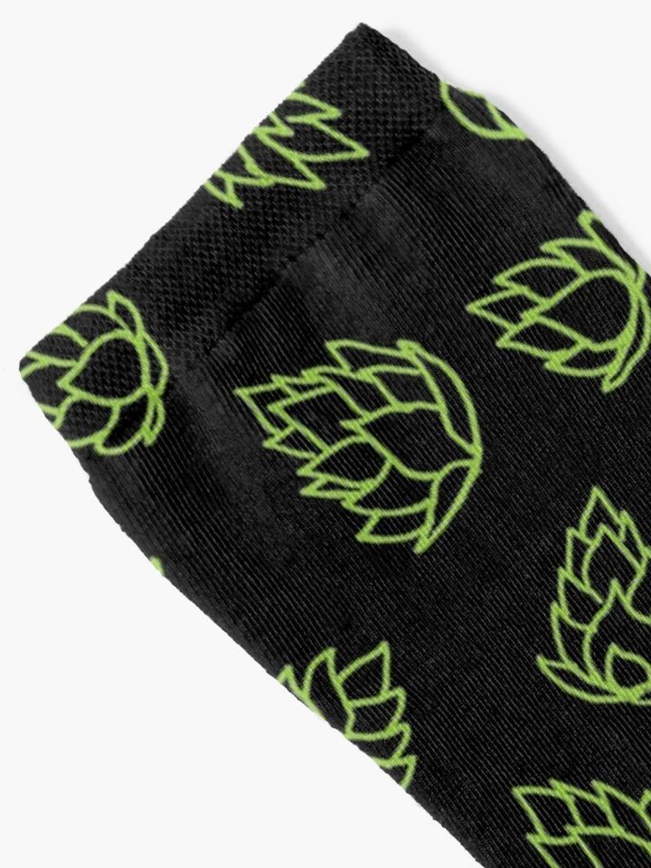Hop Cone Pattern Socks