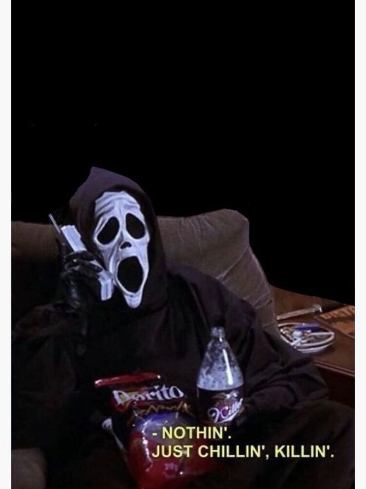 SCREAM / Just Chillin’ Premium Matte Vertical Poster