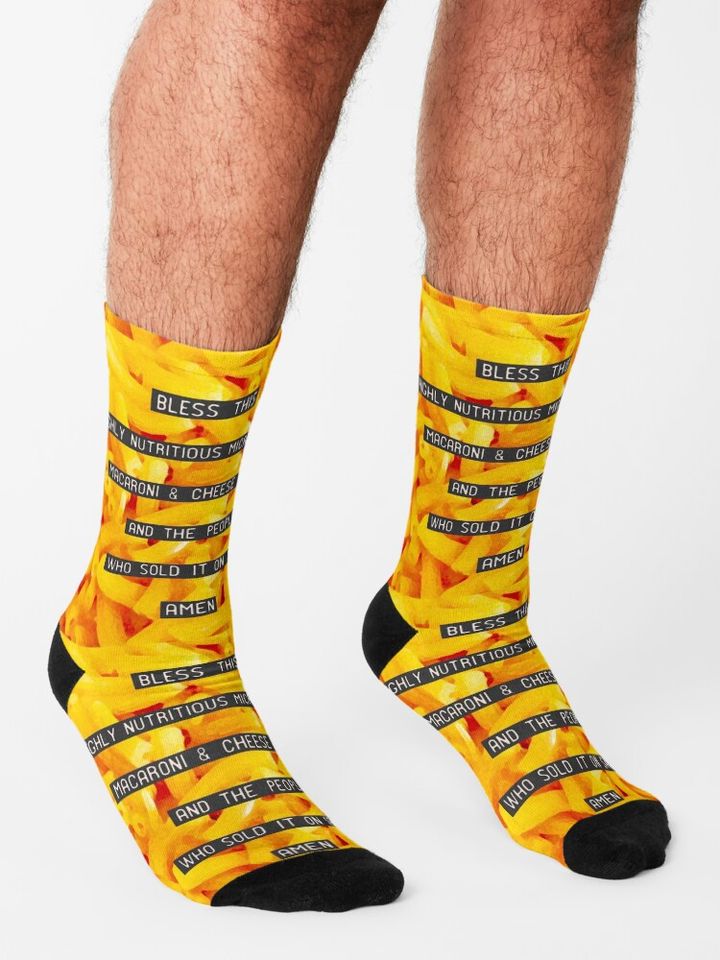 The Macaroni and Cheese Prayer Socks