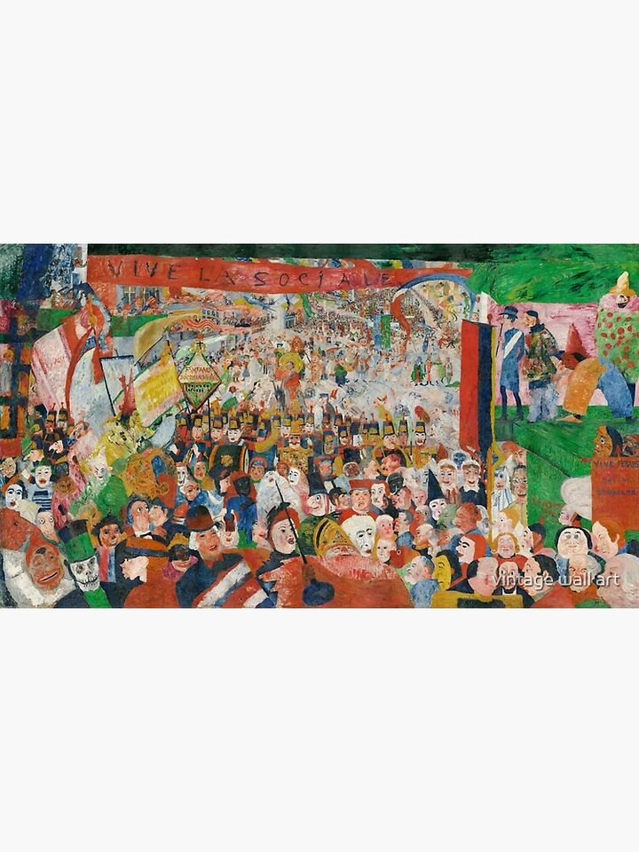 Christ's Entry into Brussels by James Ensor, 1889 Premium Matte Vertical Poster