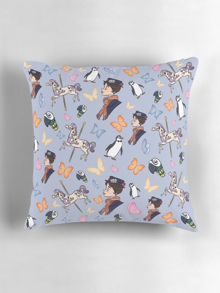 Mary Poppins Pattern Pillow