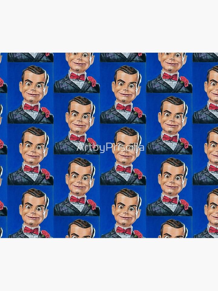 Spooky Goosebumps Ventriloquist Dummy Throw Blanket