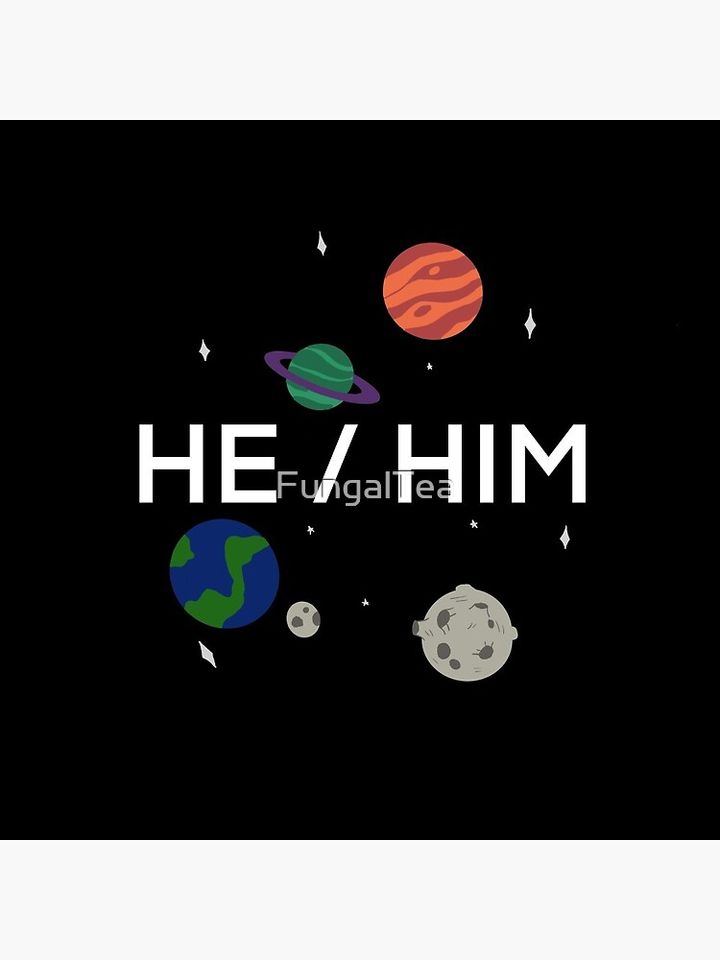 He/Him Pronouns Pin Button