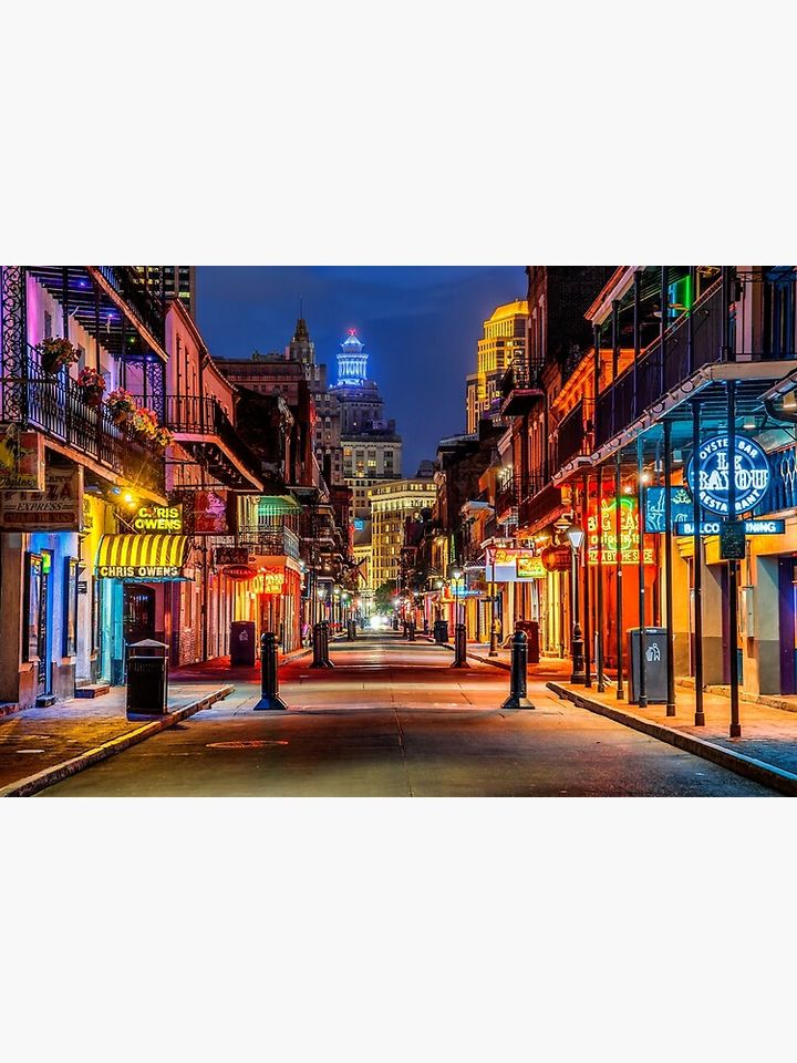 Bourbon Street, New Orleans Premium Matte Vertical Poster